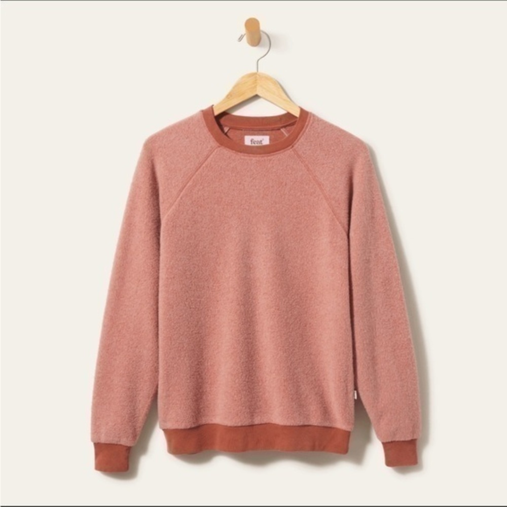 Feat BlanketBlend Crewneck Pullover Sweater in Cayenne Size Medium
